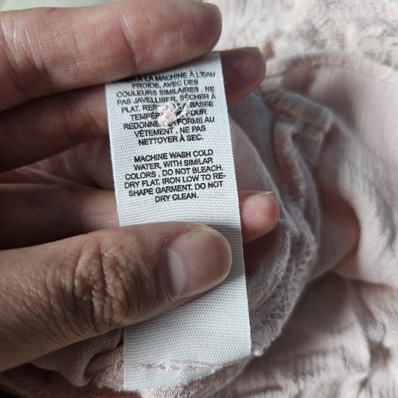 GARAGE Lace Tie Front Button Up Cami Pink XS - Picture 7 of 7